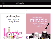 Tablet Screenshot of philosophyskincare.sg